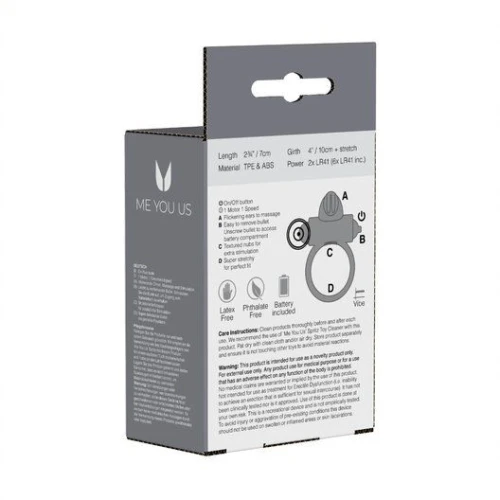 Me You Us Classic Rabbit Cock Ring Transparant - Afbeelding 6