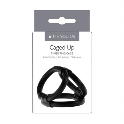 Me You Us Caged Up Cock Cage Zwart - Afbeelding 3