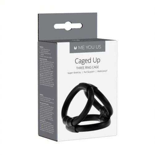 Me You Us Caged Up Cock Cage Zwart - Afbeelding 2