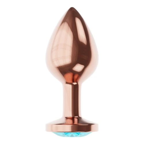 Metalen Buttplug - Diamond Collection - Topaz Shine L Rose Gold - Afbeelding 5