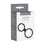 Me You Us Dual Ring Cock Ring Zwart - Afbeelding 2