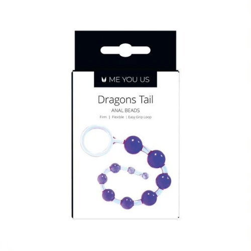 Me You Us Dragonz Tail Anal Beads Violet - Afbeelding 3
