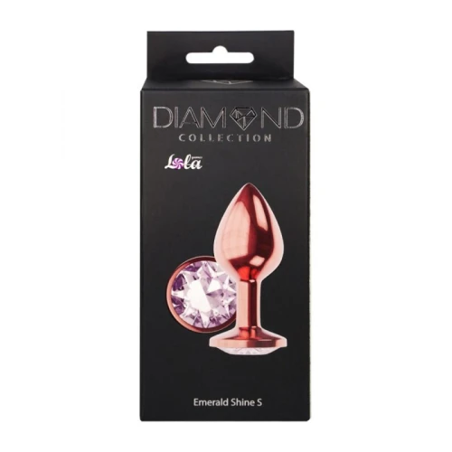 Metalen Buttplug - Diamond Collection - Moonstone Shine S Rose Gold - Afbeelding 3