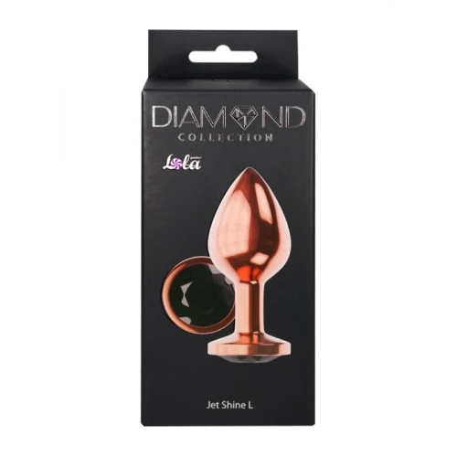 Metalen Buttplug - Diamond Collection - Jet Shine L Rose Gold - Afbeelding 3