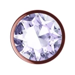 Metalen Buttplug - Diamond Collection - Moonstone Shine L Rose Gold - Afbeelding 6