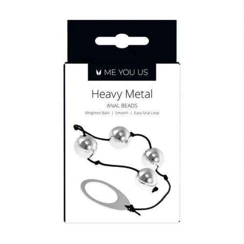 Me You Us Heavy Metal Anal Beads Zilver - Afbeelding 3