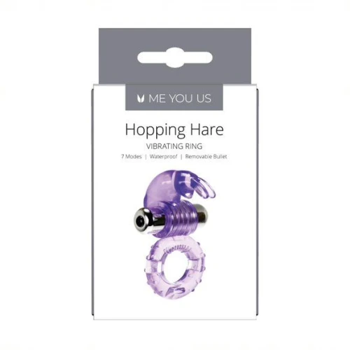 Me You Us Hopping Hare Cock Ring Paars - Afbeelding 3