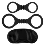 Me You Us Bound To Please Blindfold Wrist And Ankle Cuffs Zwart