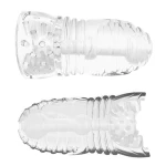 Me You Us Glacier Dual End Stroker Male Masturbator Transparant O