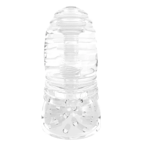 Me You Us Glacier Dual End Stroker Male Masturbator Transparant O - Afbeelding 4