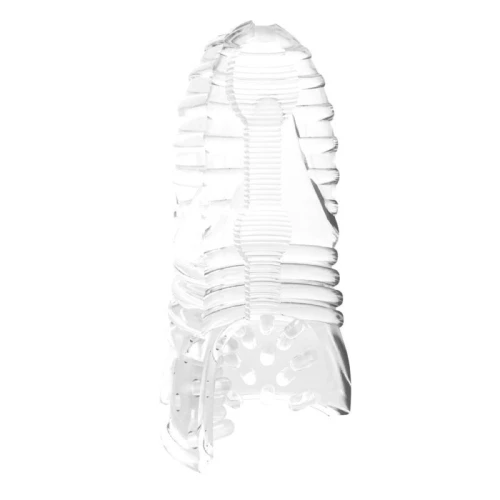 Me You Us Glacier Dual End Stroker Male Masturbator Transparant O - Afbeelding 5