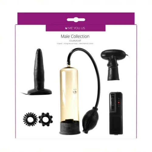 Me You Us Male Collection Couples Kit Zwart - Afbeelding 3