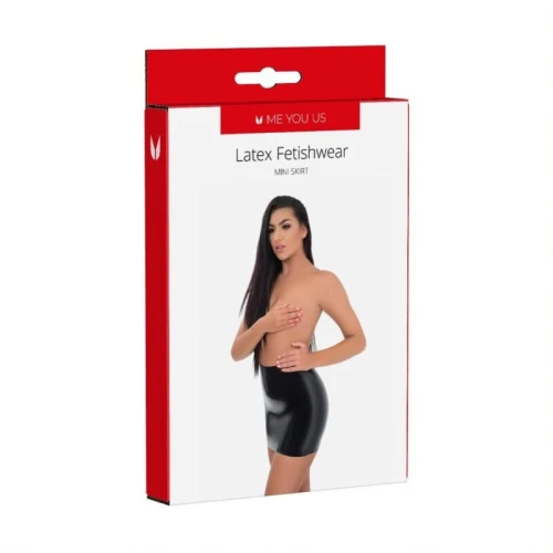 Me You Us Latex Mini Skirt - Afbeelding 2