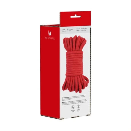 Me You Us Tie Me Up Rope Rood 10m - Afbeelding 5