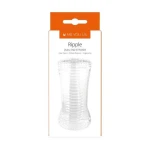Me You Us Ripple Dual End Stroker Male Masturbator Transparant - Afbeelding 3