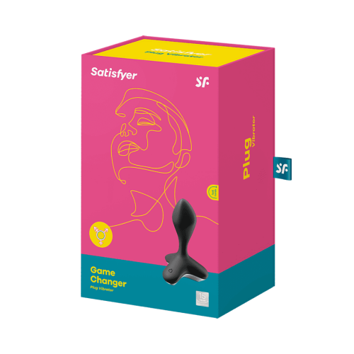 satisfyer game changer black anal plug package