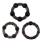 Me You Us Easy Squeeze Cock Ring Set Zwart
