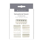 Me you Us Sensual Seven TextuRood Sleeves Transparant Small - Afbeelding 3