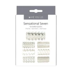 Me you Us Sensual Seven TextuRood Sleeves Transparant Small - Afbeelding 3