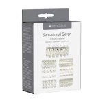 Me you Us Sensual Seven TextuRood Sleeves Transparant Small - Afbeelding 2