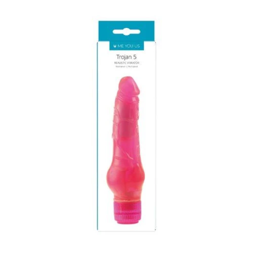 Me You Us Trojan Realistic Vibrator Roze 5in - Afbeelding 3
