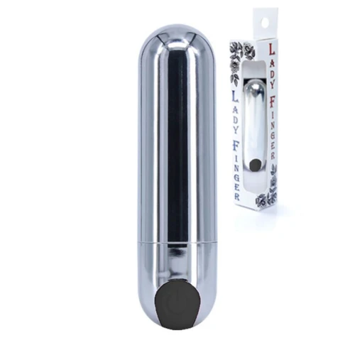 Vibrator - Strong Bullet Vibrator Zilver/Zwart USB 10 standen - Afbeelding 2