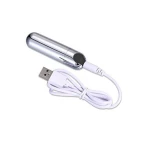 Vibrator - Strong Bullet Vibrator Zilver/Zwart USB 10 standen - Afbeelding 6