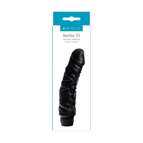 Me You Us - Rambo 7.5 - 19cm - 2x AA - Realistische Vibrator - Zwart - Afbeelding 3