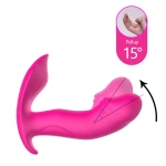 Stimulator - Silicone Panty Vibrator and Pulsator USB 10 standen / Heating - Afbeelding 12