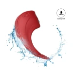 Vibrator - Silicone Ring Red USB 7 standen + Electro stim / remote control - Afbeelding 6