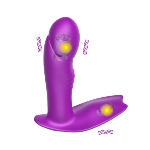Stimulator - Silicone Panty Vibrator USB 7 standen / Heating / Impact standen - Afbeelding 6