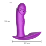 Stimulator - Silicone Panty Vibrator USB 7 standen / Heating / Impact standen - Afbeelding 4