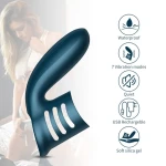 Vibrator - Silicone Ring Blue USB 7 standen - Afbeelding 3