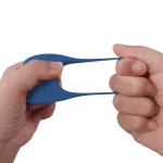 Vibrator - Silicone Ring Blue USB 7 standen + Electro stim / remote control - Afbeelding 7