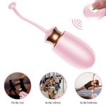 Remote Control Egg - Vibrating Silicone Love EGG USB 10 standen / Heating / Voice Control - Afbeelding 3