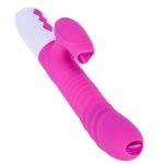Vibrator - Silicone Vibrator USB 7 standen and Thrusting standen / Heating, Paars