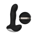 Vibrator - Silicone Massager USB 7 standen + Pulsator / Heating Zwart