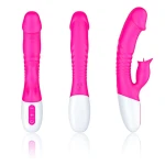 Vibrator - Silicone, Vibrator 7 standen en verwarmbare modus - Roze