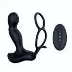 Vibrator - Silicone Massager 7 standen and Heating standen, Zwart