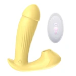 Stimulator - Silicone Panty Vibrator USB, 7 vibrations, Heating standen, 7 Frequency Of Sucking