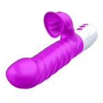 Vibrator - Silicone, Vibrator 7 standen and Heating Mode, Paars