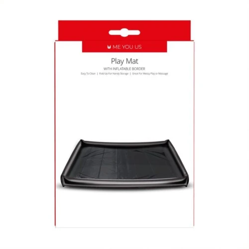 Me You Us - Playmat - Plastic - Oblaasbare randen - Opvangbak - Latex vrij - Zwart - Afbeelding 3