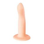 Dildo - Flexibel met G-Spot - Prostaat Stimulator - Flow Stray - 100% Siliconen - Vleeskleurig