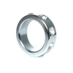 Boss Series - Metaal - Cockring - Penisring met Kristal Diamanten - Klein