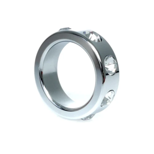 Boss Series - Metaal - Cockring - Penisring met Kristal Diamanten - Klein
