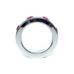 Boss Series - Metaal - Cockring - Penisring met Roze Diamanten - Middel - Afbeelding 2