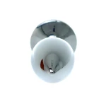 Zilveren buttplug met roos - Paars - Afbeelding 5