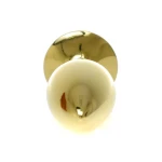 Gouden buttplug met roos - Lichtblauw - Afbeelding 5