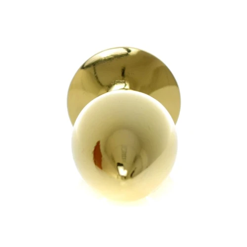 Gouden buttplug met roos - Lichtblauw - Afbeelding 5