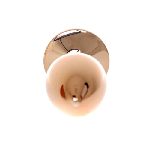 Rosé Gouden buttplug met roos - Roze - Afbeelding 5